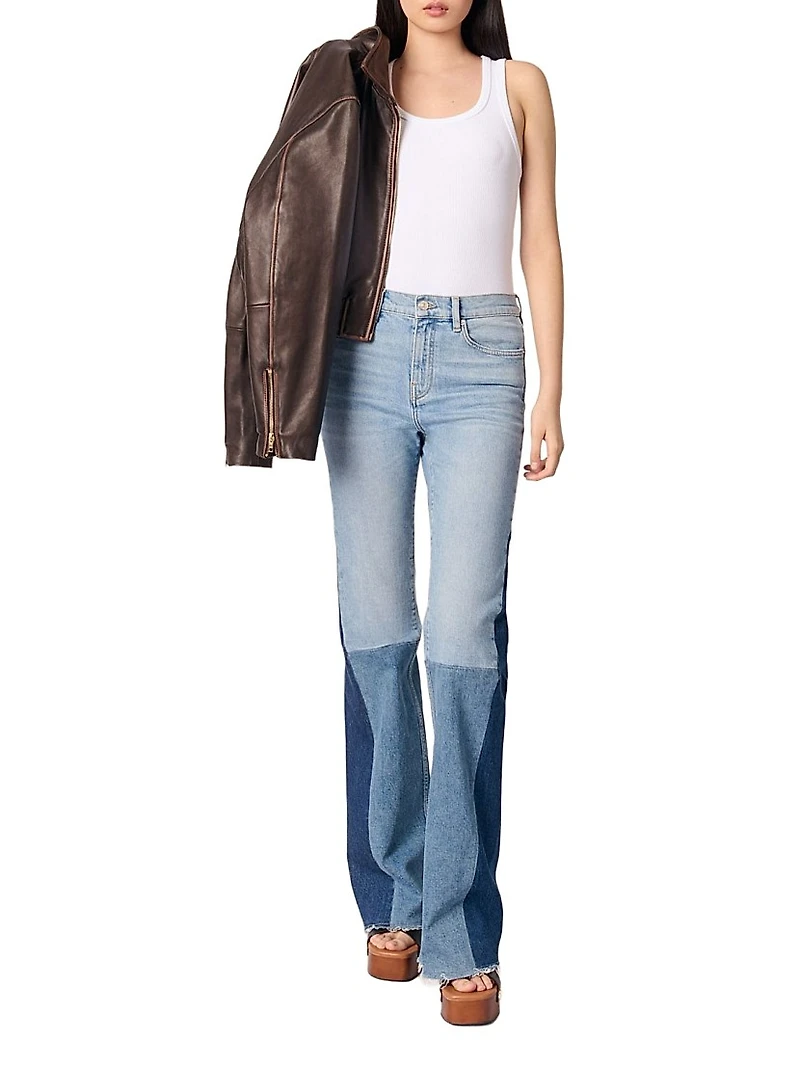 Tricolour Patchwork Jeans