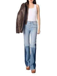 Tricolour Patchwork Jeans