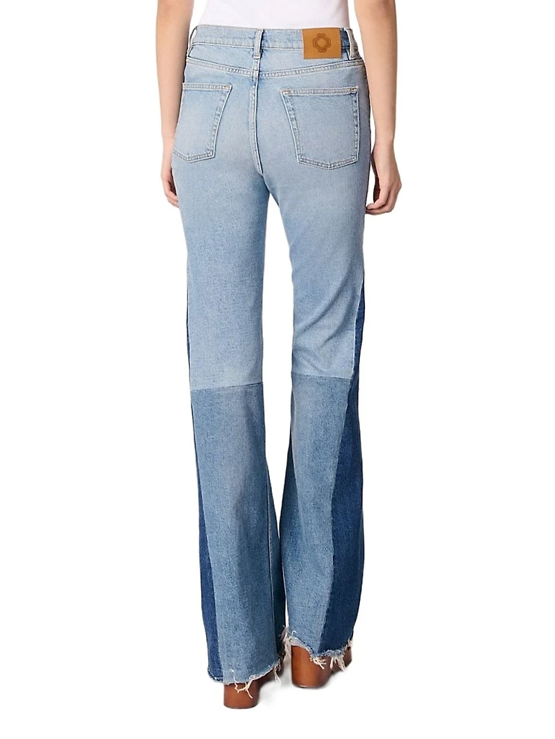 Tricolour Patchwork Jeans