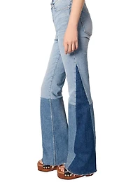 Tricolour Patchwork Jeans