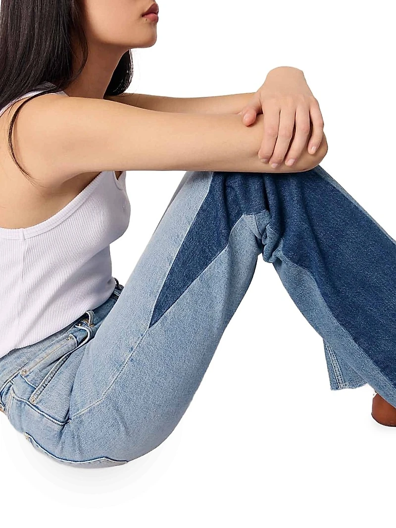 Tricolour Patchwork Jeans