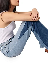 Tricolour Patchwork Jeans