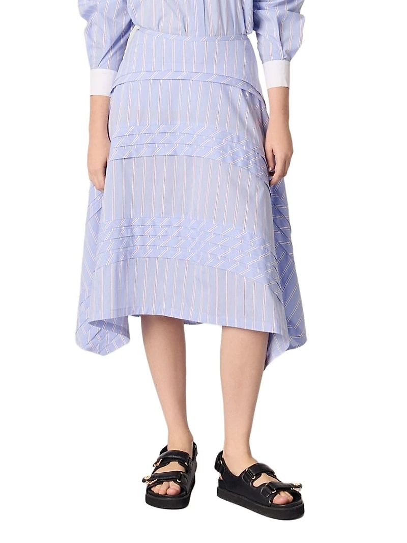 Striped Cotton Skirt