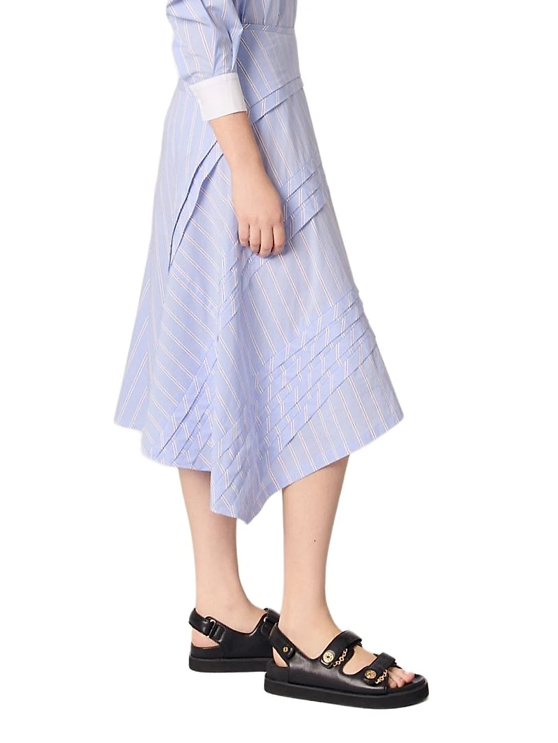 Striped Cotton Skirt