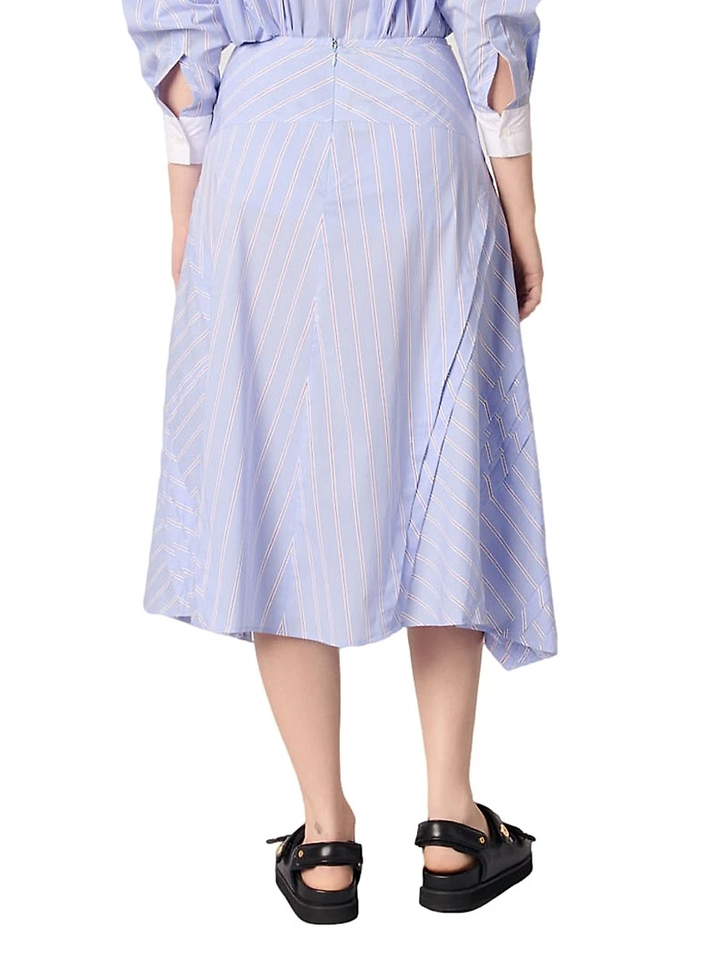 Striped Cotton Skirt