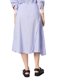 Striped Cotton Skirt