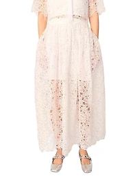 Floral Lace Maxi Skirt