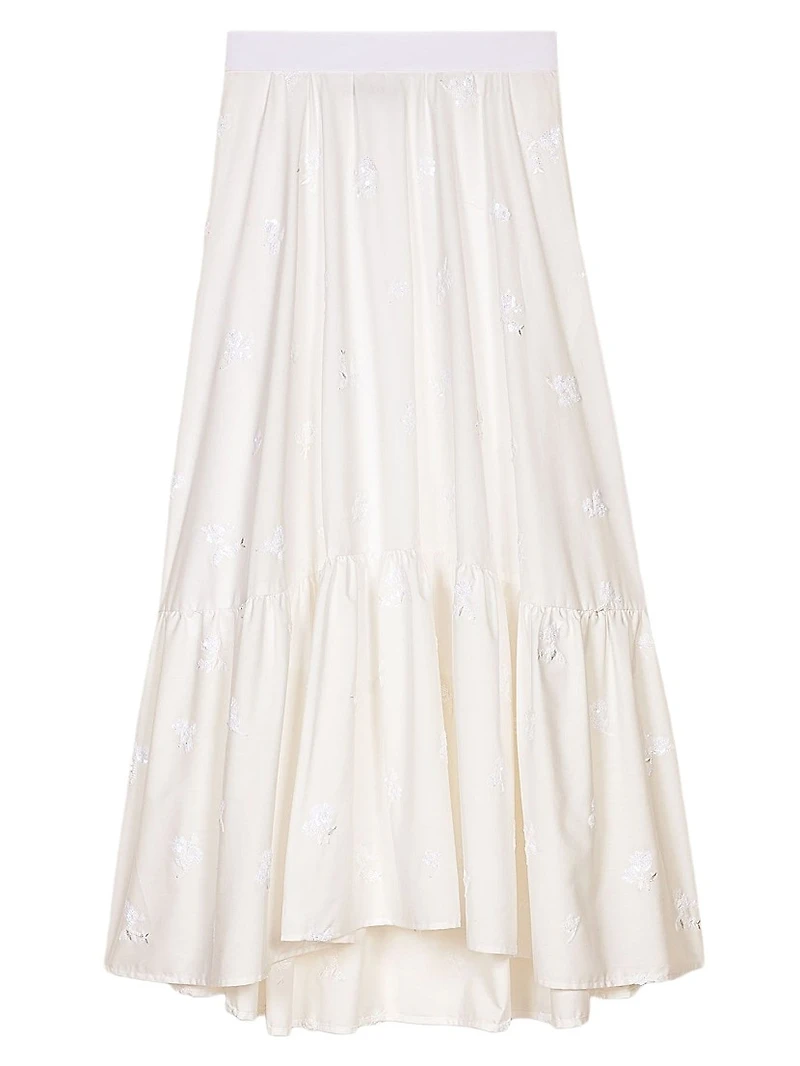 Long Embroidered Skirt