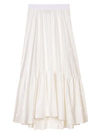 Long Embroidered Skirt