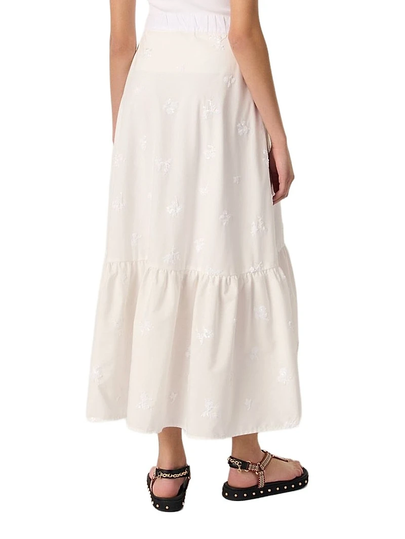 Long Embroidered Skirt