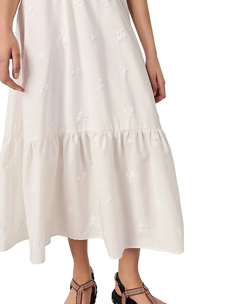 Long Embroidered Skirt