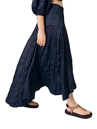 Satin-Effect Maxi Skirt