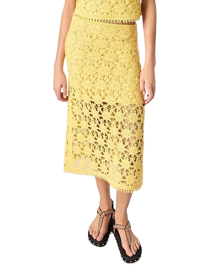 Long Crochet Skirt