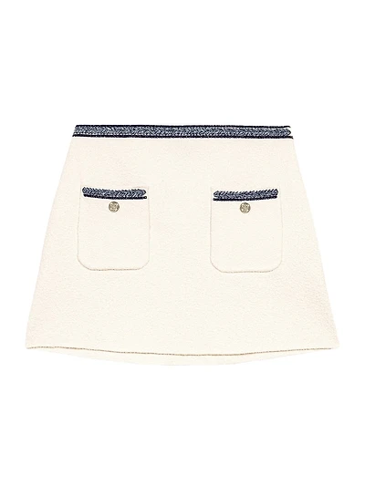Short Skirt with Contrasting Trim