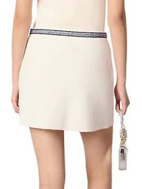 Short Skirt with Contrasting Trim