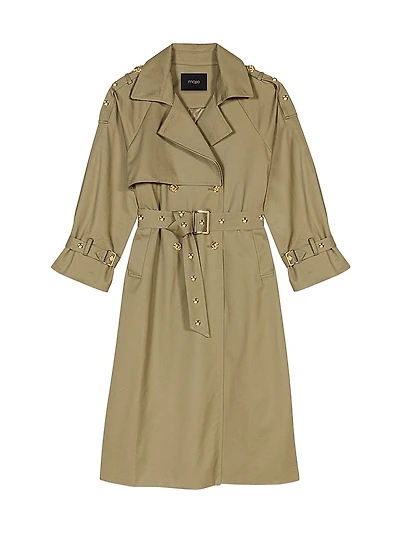Studded Trench Coat