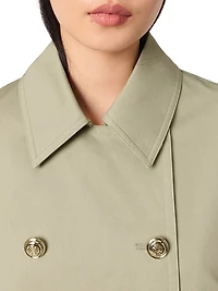 Short Cape-Effect Trench Coat