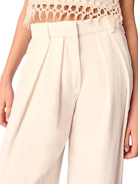 Wide-Leg Suit Trousers