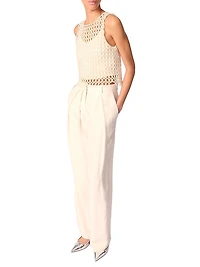 Wide-Leg Suit Trousers