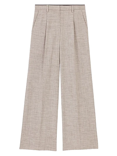 Straight-Leg Suit Trousers