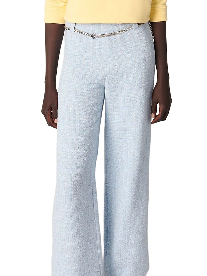 Tweed Trousers with Belt