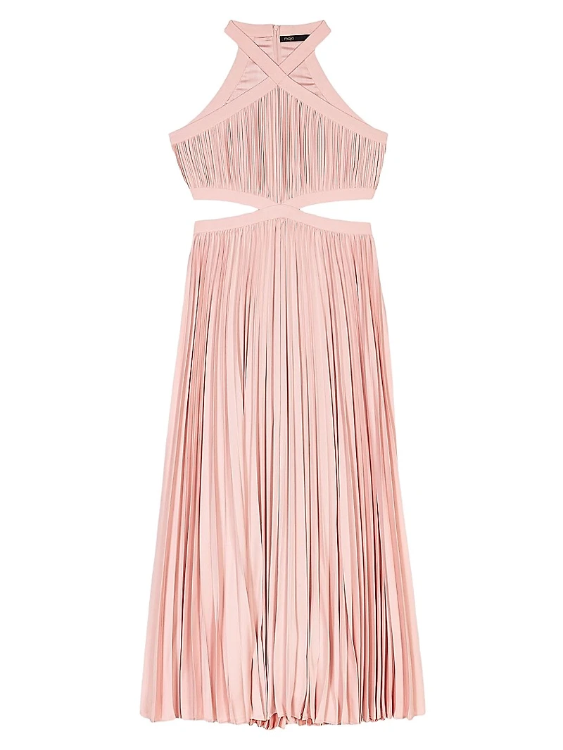 Pleated Midi Dress