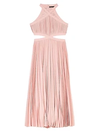 Pleated Midi Dress