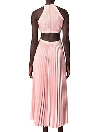 Pleated Midi Dress