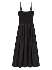 Strapless Mesh and Taffeta Dress