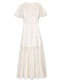 Floral Guipure Maxi Dress