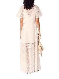 Floral Guipure Maxi Dress
