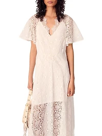 Floral Guipure Maxi Dress