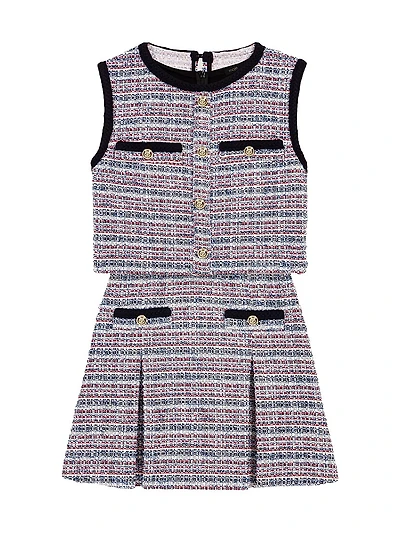 Tweed 2-in-1 Mini Dress