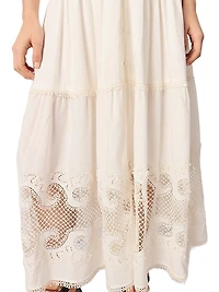 Embroidered Ruffled Maxi Dress