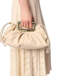 Beaded Pointelle Knit Maxi Dress