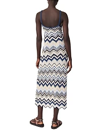 Crochet-Knit Midi Dress