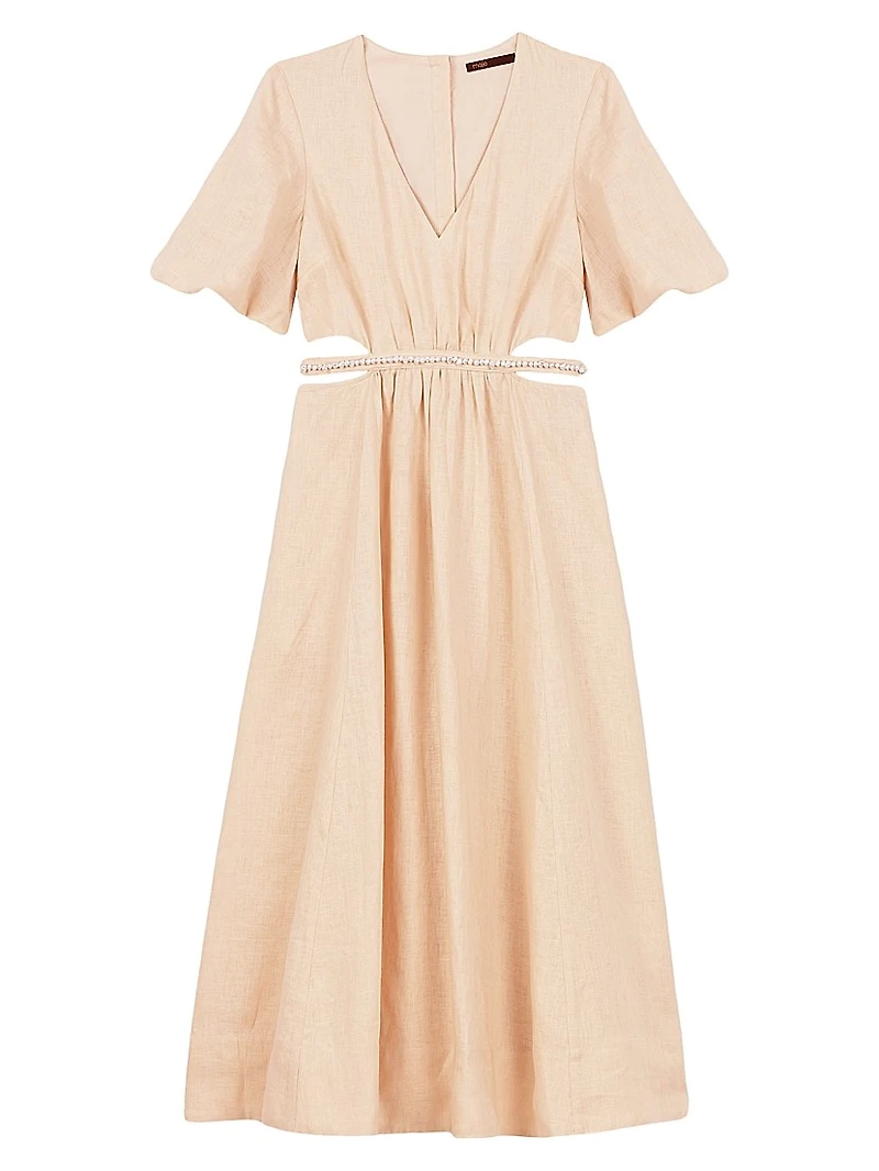 Linen Midi Dress