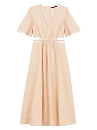 Linen Midi Dress