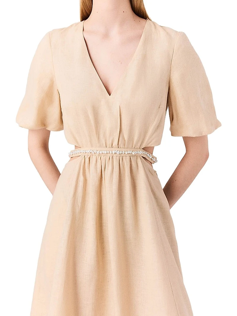 Linen Midi Dress