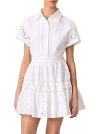 Embroidered Babydoll Dress