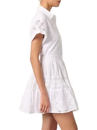Embroidered Babydoll Dress