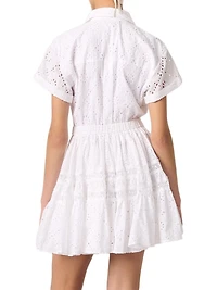 Embroidered Babydoll Dress