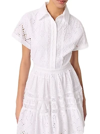 Embroidered Babydoll Dress
