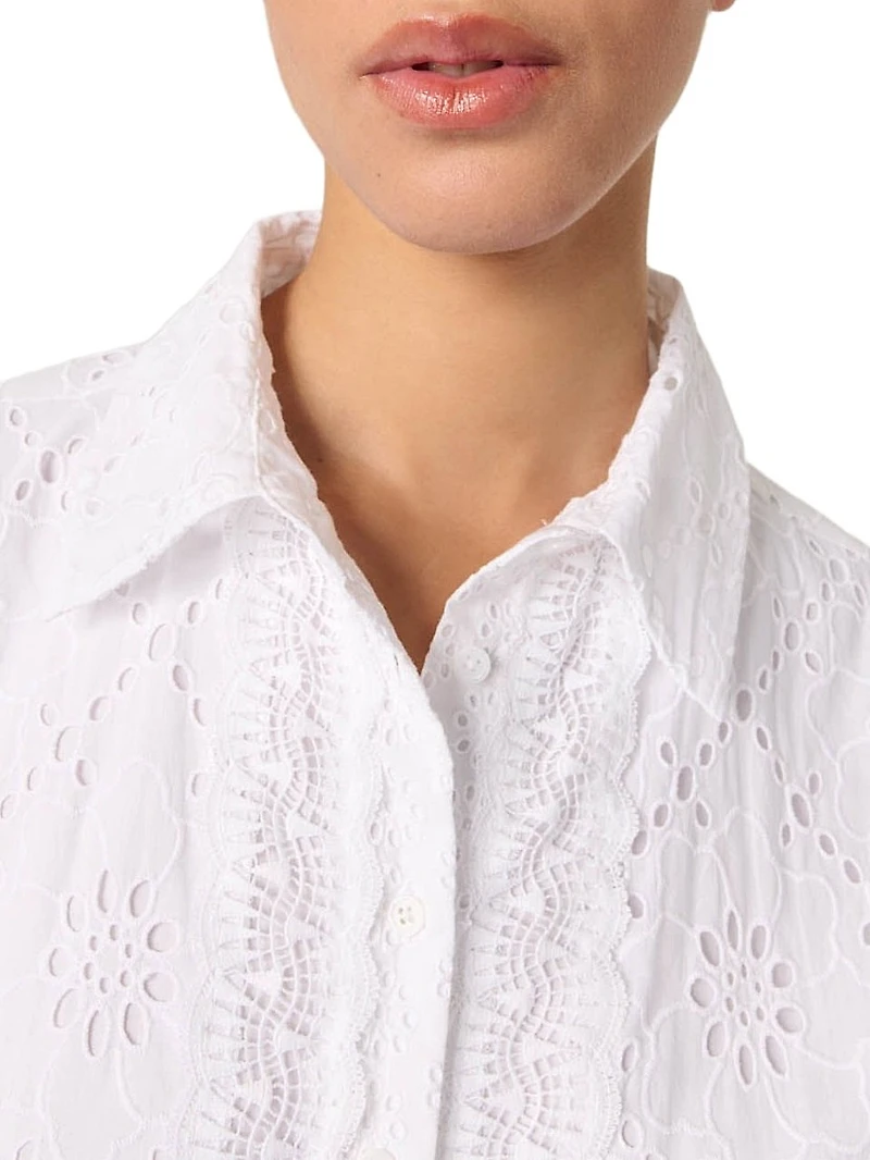 Embroidered Babydoll Dress