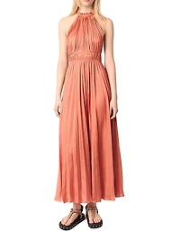 Pleated Maxi Dress