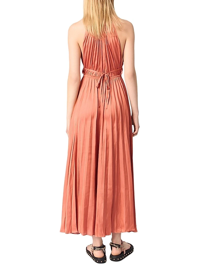 Pleated Maxi Dress