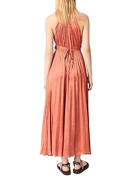 Pleated Maxi Dress