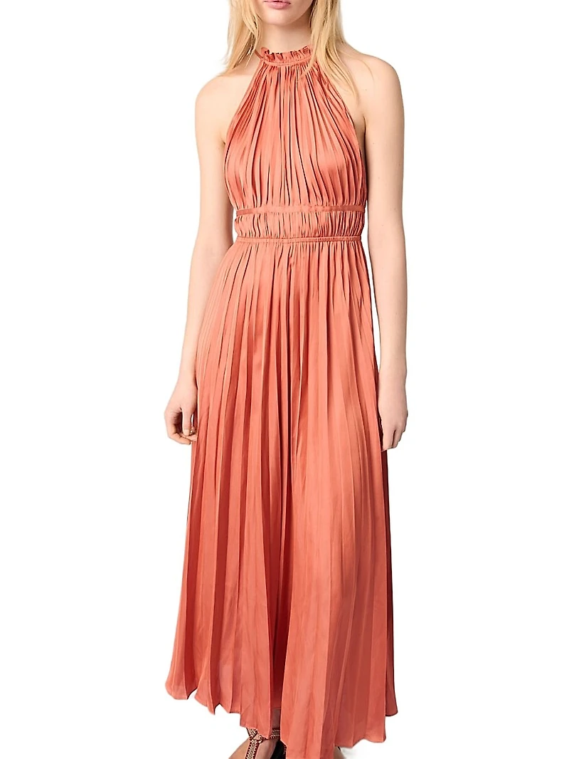 Pleated Maxi Dress
