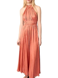 Pleated Maxi Dress