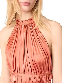 Pleated Maxi Dress